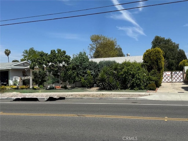 view of street featuring curbs and sidewalks