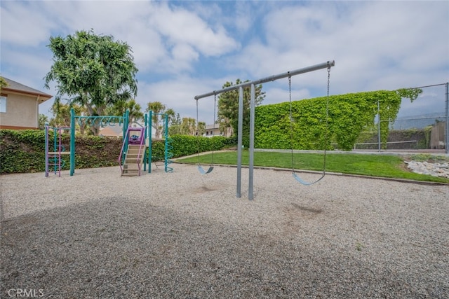 view of communal playground