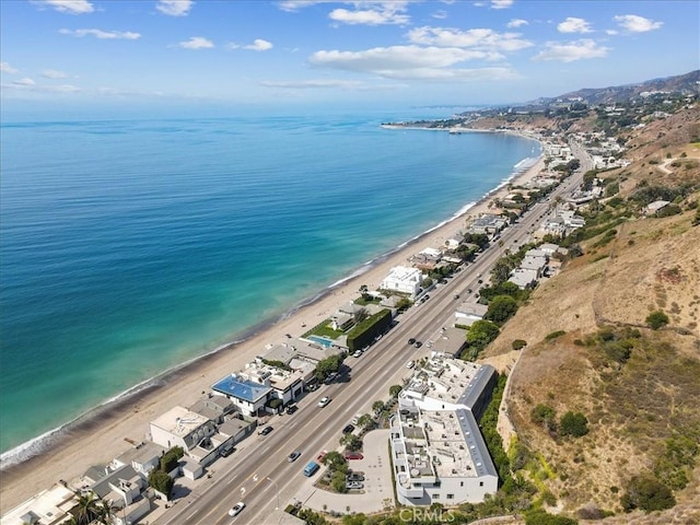 22065 Pacific Coast Hwy Unit 3, Malibu, CA 90265 - birds eye view of property featuring a water view and a view of the beach