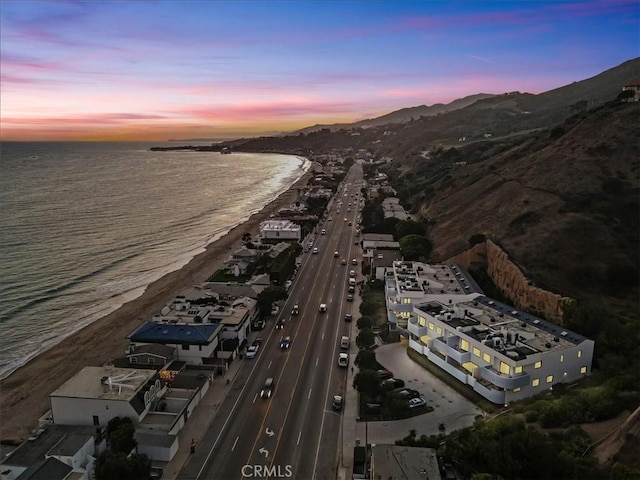 22065 Pacific Coast Hwy Unit 3, Malibu, CA 90265 - aerial view featuring a water and mountain view