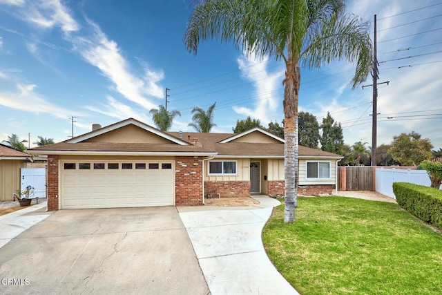 1700 Arlene Ave, Oxnard, CA 93036 - ranch-style home featuring concrete driveway, brick siding, and a garage