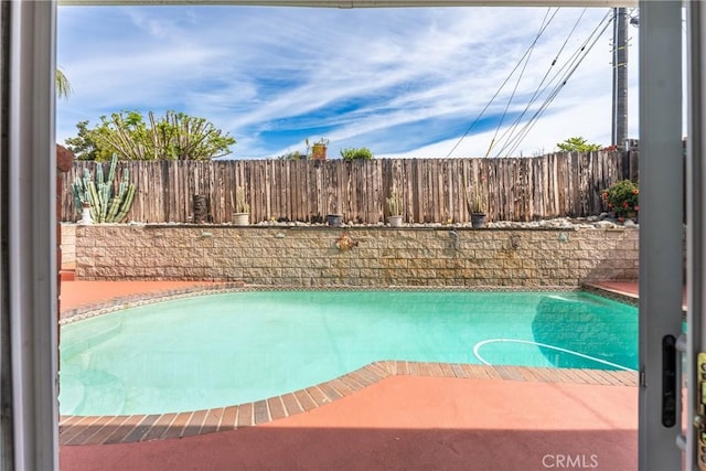 35230 San Carlos St, Yucaipa, CA 92399 - view of swimming pool featuring a fenced backyard and a fenced in pool