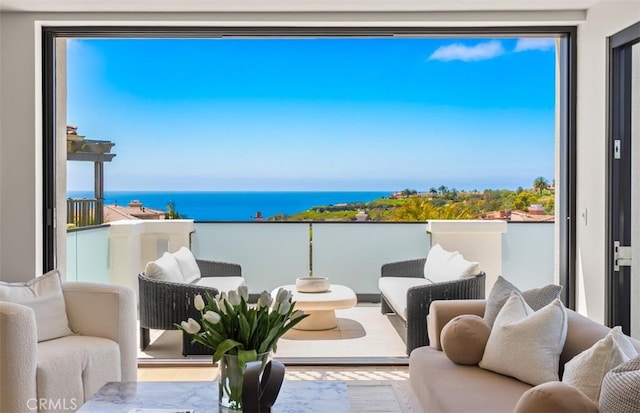 4 Sunset Cv, Newport Coast, CA 92657 - balcony with a water view