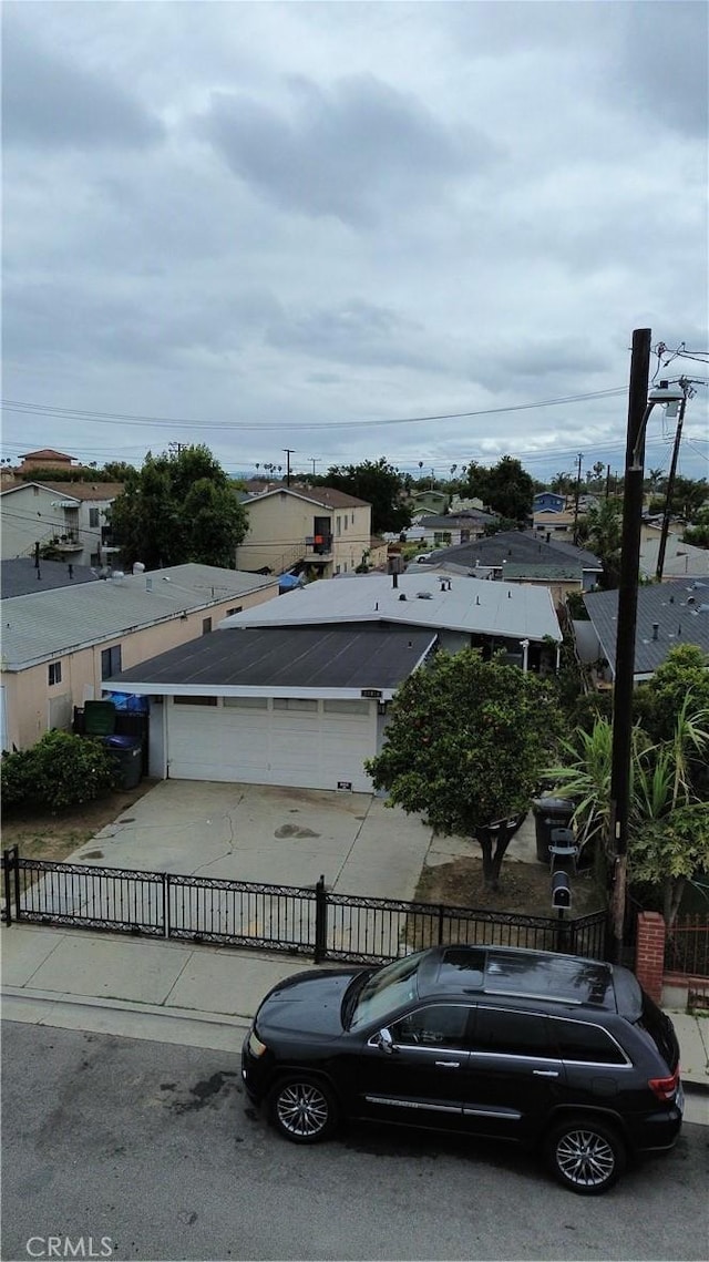 property view of water with fence