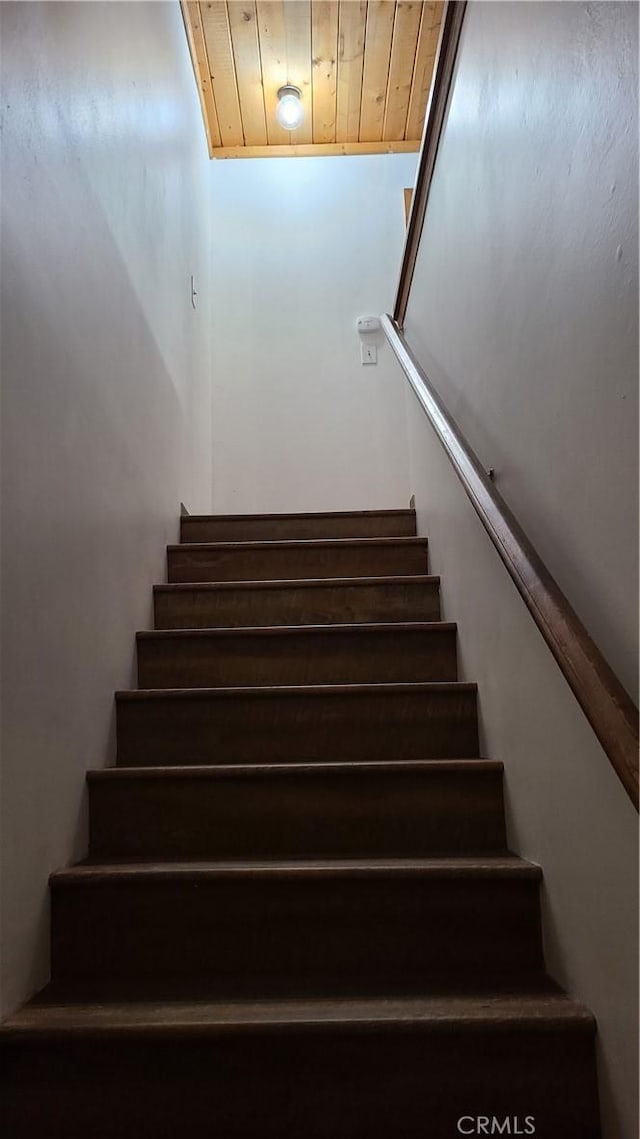 31194 Outer Highway 18 N, Running Springs, CA 92382 - stairs with wooden ceiling