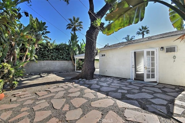 view of patio with fence