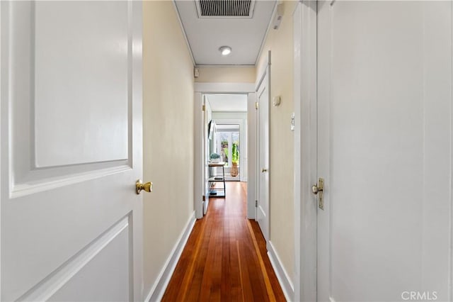 10633 Chiquita St, Toluca Lake, CA 91602 - corridor featuring dark wood-type flooring and baseboards