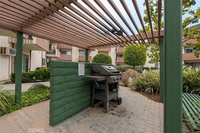 view of patio / terrace with a pergola