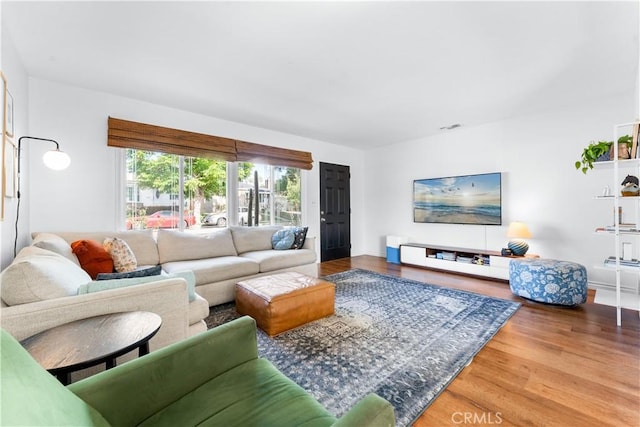 6023 Acacia Ave, Whittier, CA 90601 - living room with wood finished floors