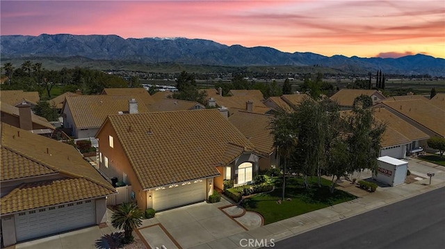 4839 W Forest Oaks Ave, Banning, CA 92220 - aerial view of residential area with a mountain backdrop