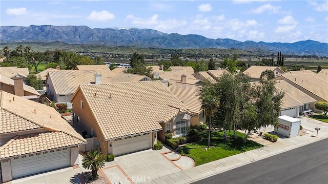 4839 W Forest Oaks Ave, Banning, CA 92220 - aerial view of residential area with a mountainous background