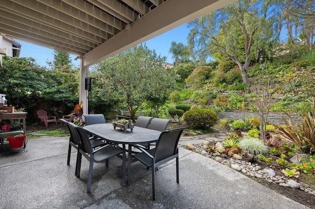 view of patio / terrace with outdoor dining area