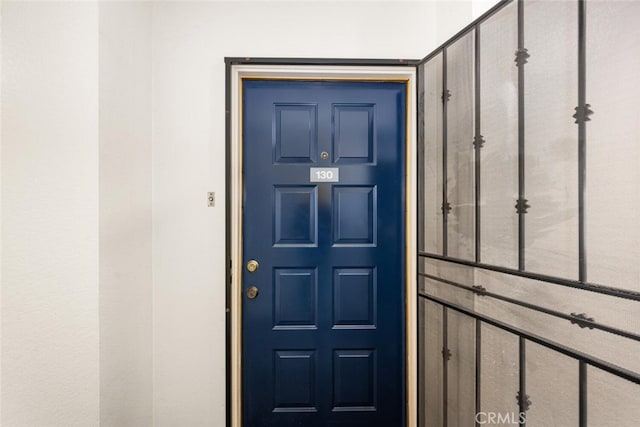 entrance to property with french doors