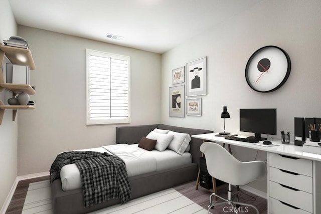 2785 Berry Loop Privado Unit 12, Ontario, CA 91761 - bedroom featuring wood finished floors, baseboards, and a desk