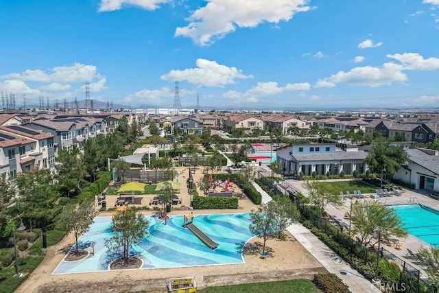 2785 Berry Loop Privado Unit 12, Ontario, CA 91761 - aerial view of residential area with a pool area