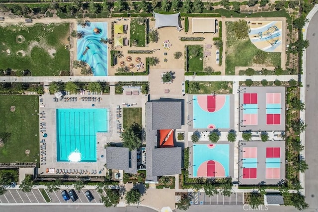2785 Berry Loop Privado Unit 12, Ontario, CA 91761 - drone / aerial view of a pool