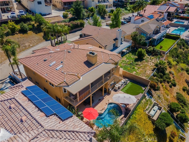 22255 Village Way Dr, Canyon Lake, CA 92587 - aerial view of residential area featuring a pool
