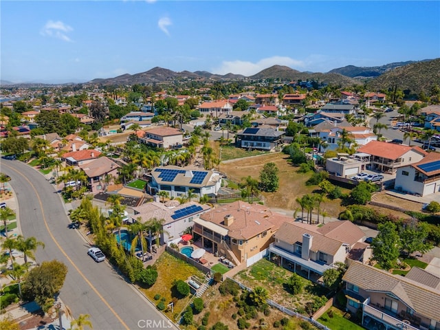 22255 Village Way Dr, Canyon Lake, CA 92587 - aerial perspective of suburban area with mountains