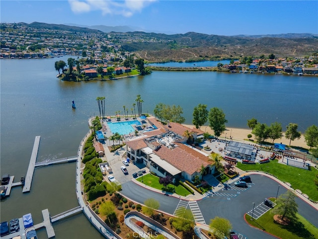 22255 Village Way Dr, Canyon Lake, CA 92587 - aerial view of a water and mountain view