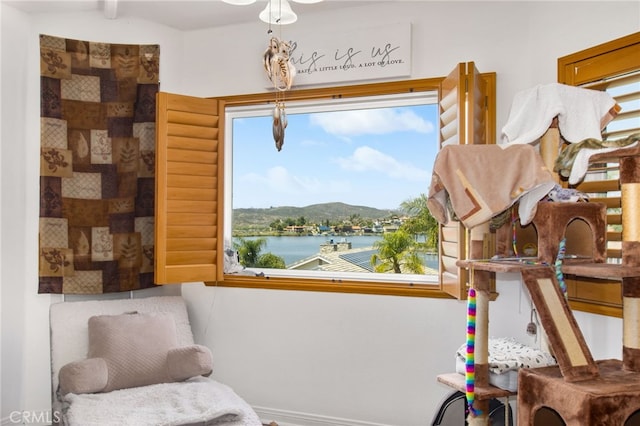 22255 Village Way Dr, Canyon Lake, CA 92587 - living area featuring a water view