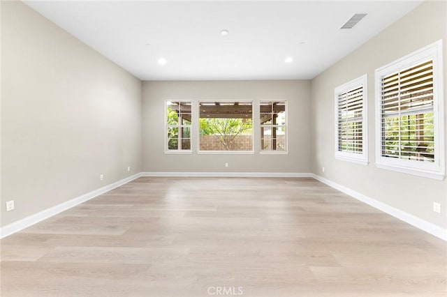 5467 Lisboa St, Chino Hills, CA 91709 - empty room with baseboards, light wood-style floors, and recessed lighting