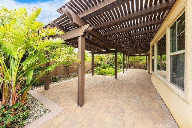 5467 Lisboa St, Chino Hills, CA 91709 - view of patio / terrace featuring a fenced backyard and a pergola