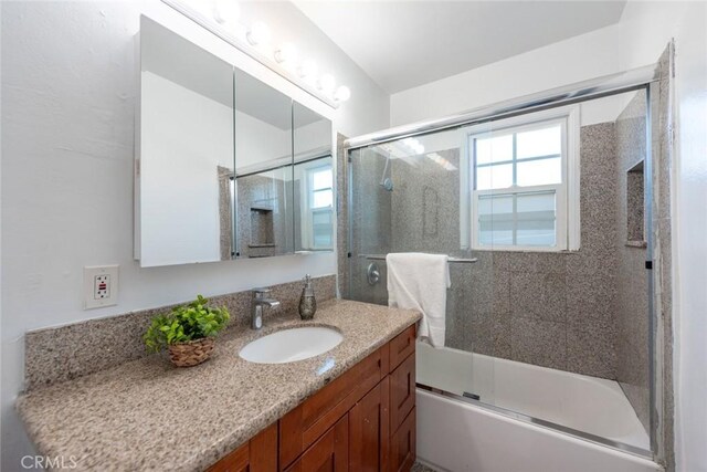 1949 Lancewood Ave, Hacienda Heights, CA 91745 - bathroom with vanity and combined bath / shower with glass door