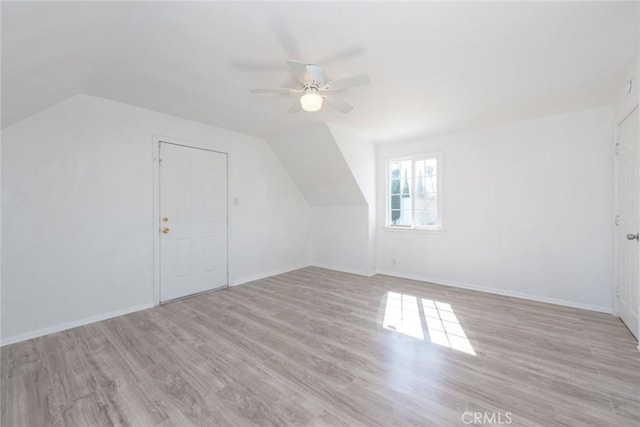 1949 Lancewood Ave, Hacienda Heights, CA 91745 - additional living space featuring vaulted ceiling, ceiling fan, wood finished floors, and baseboards