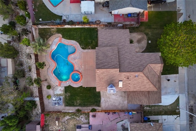 birds eye view of property