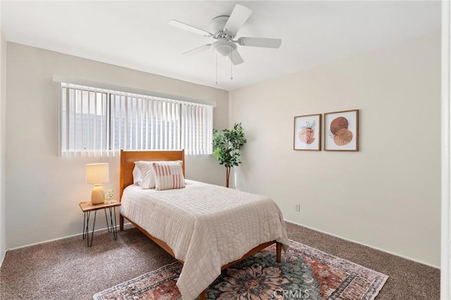 660 Stanley Ave, Long Beach, CA 90814 - bedroom with carpet, baseboards, and a ceiling fan