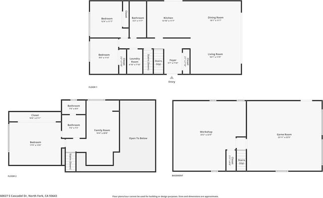 60027 Cascadel Dr S, North Fork, CA 93643 - room layout