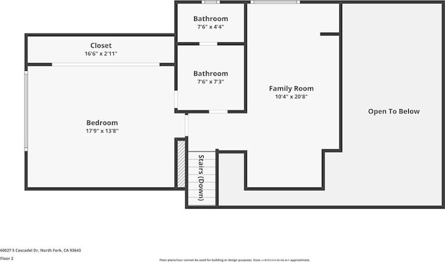 60027 Cascadel Dr S, North Fork, CA 93643 - room layout