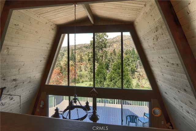 60027 Cascadel Dr S, North Fork, CA 93643 - detailed view of wood ceiling with exposed beams