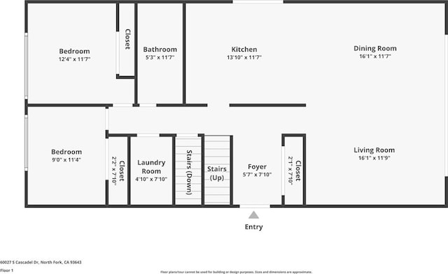 60027 Cascadel Dr S, North Fork, CA 93643 - room layout