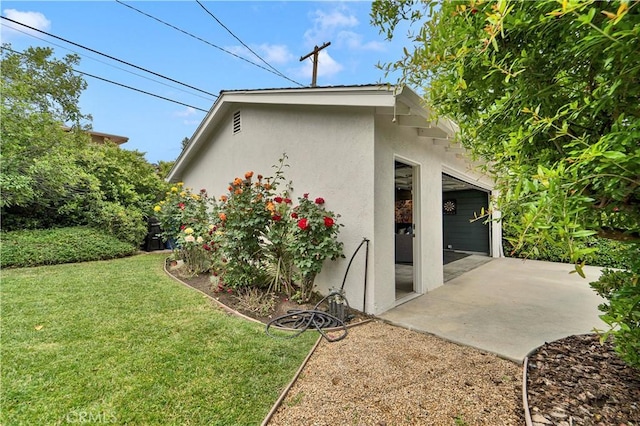 21820 Dumetz Rd, Woodland Hills, CA 91364 - view of home's exterior featuring stucco siding and a yard