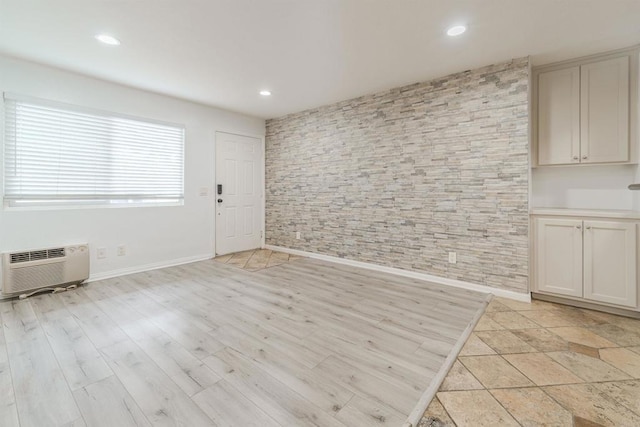 9860 Dale Ave Unit D10, Spring Valley, CA 91977 - foyer entrance featuring recessed lighting and a wall unit AC