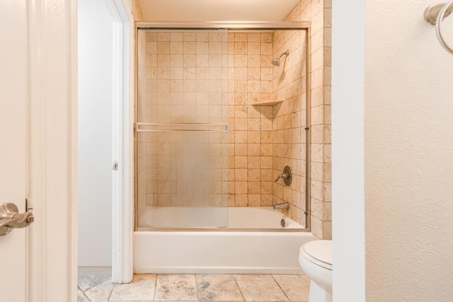 9860 Dale Ave Unit D10, Spring Valley, CA 91977 - bathroom with bath / shower combo with glass door and tile patterned floors