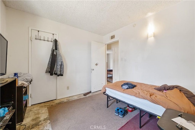 45324 Rodin Ave, Lancaster, CA 93535 - carpeted bedroom with a textured ceiling and visible vents
