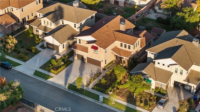 birds eye view of property featuring a residential view