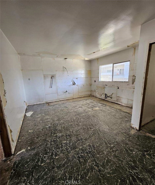 view of spare room