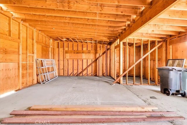 view of basement