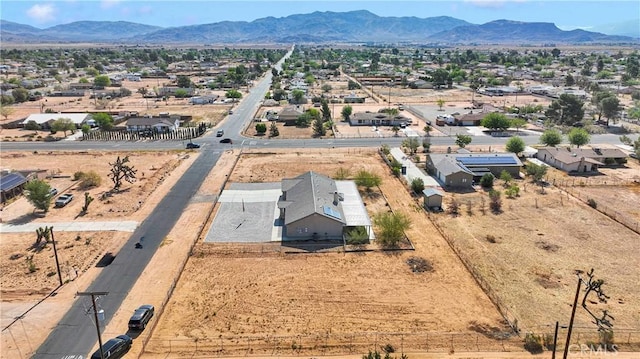 21683 Ramona Rd, Apple Valley, CA 92307 - birds eye view of property featuring a mountain view and a residential view