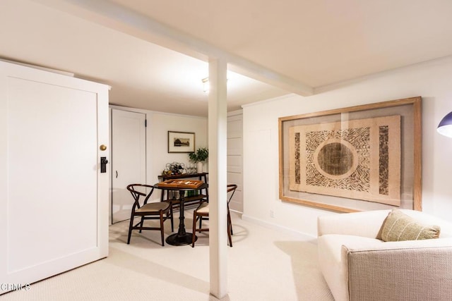 2041 Ashbourne Dr, South Pasadena, CA 91030 - living area featuring light carpet and baseboards