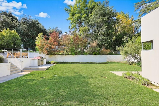 1145 E Grandview Ave, Sierra Madre, CA 91024 - view of yard featuring stairs