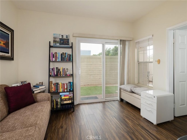 5447 Marine Ave Unit 7, Lawndale, CA 90260 - sitting room featuring dark wood-style floors