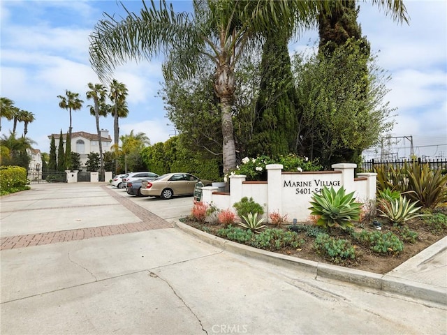 5447 Marine Ave Unit 7, Lawndale, CA 90260 - community / neighborhood sign featuring uncovered parking and fence