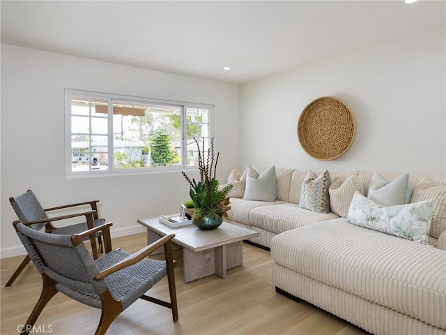 5244 W 137th Pl, Hawthorne, CA 90250 - living room with light wood finished floors, baseboards, and recessed lighting