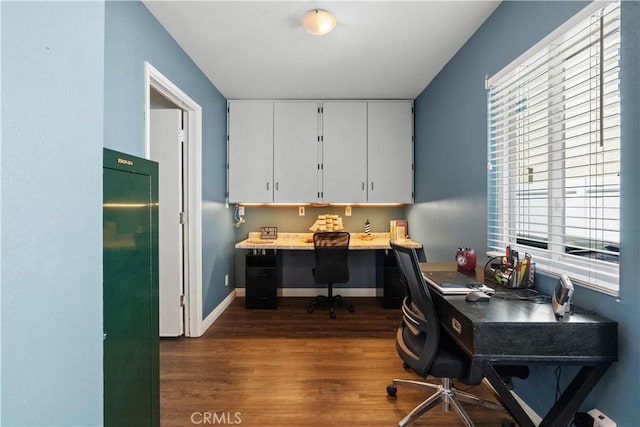 30151 Via Amante, Menifee, CA 92584 - office with dark wood-style flooring and baseboards