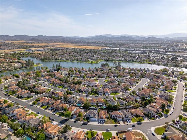 30151 Via Amante, Menifee, CA 92584 - aerial view of property and surrounding area with a water and mountain view and nearby suburban area