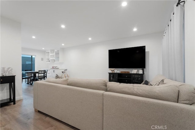 17730 Regency Cir, Bellflower, CA 90706 - living room with recessed lighting and wood finished floors